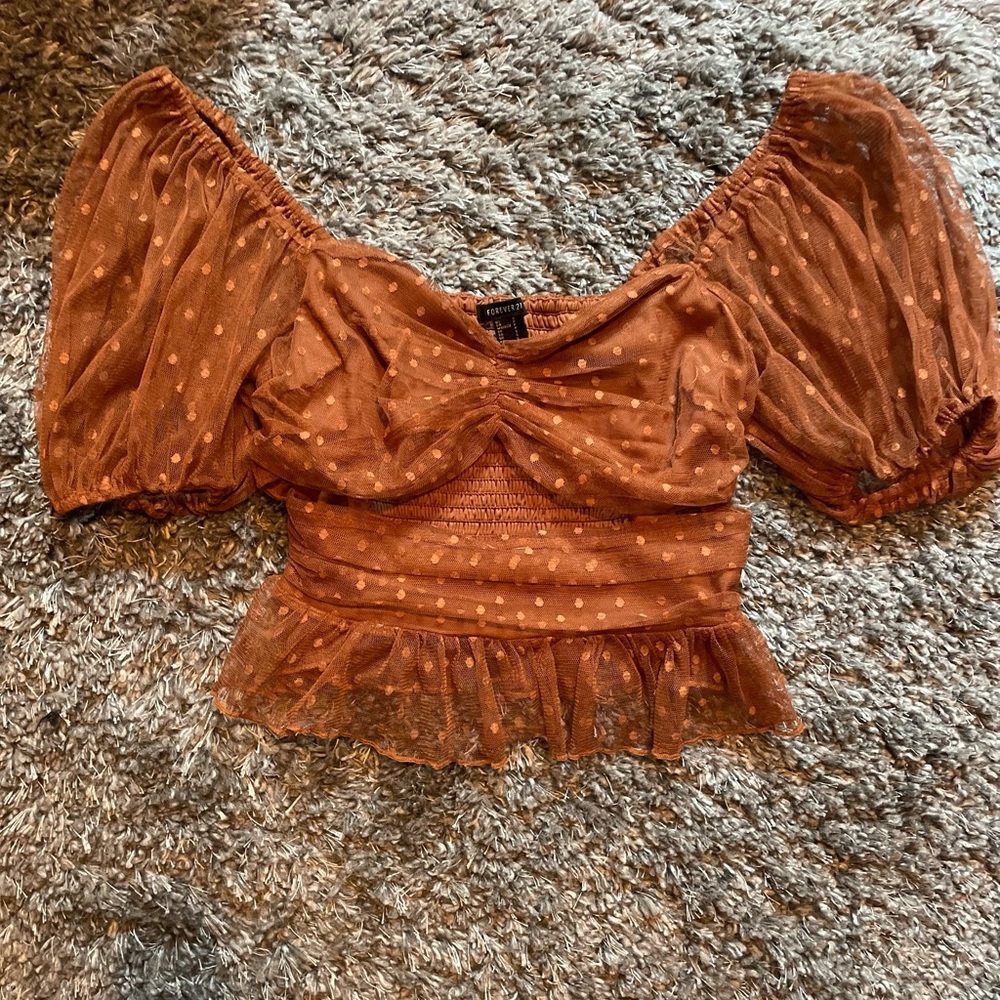 Flirty peplum top